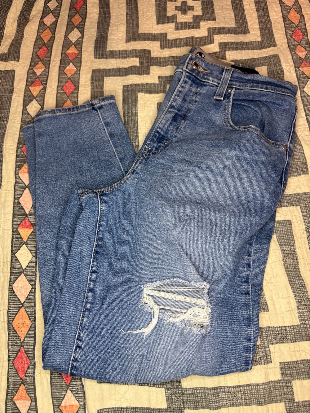 Levi's Distressed Mom Jeans